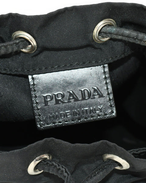 Prada Tessuto Nylon Mini Drawstring Pouch