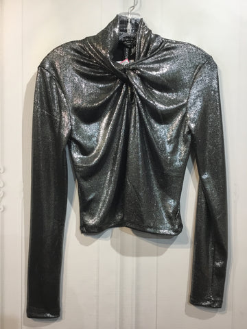 Divided Size M Silver Tops