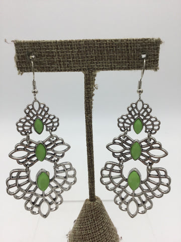 Green Earrings