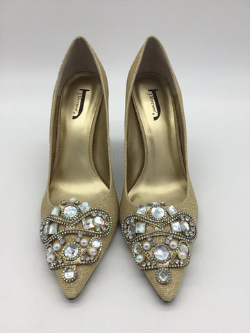 J Renee Size 12 Gold Shoes