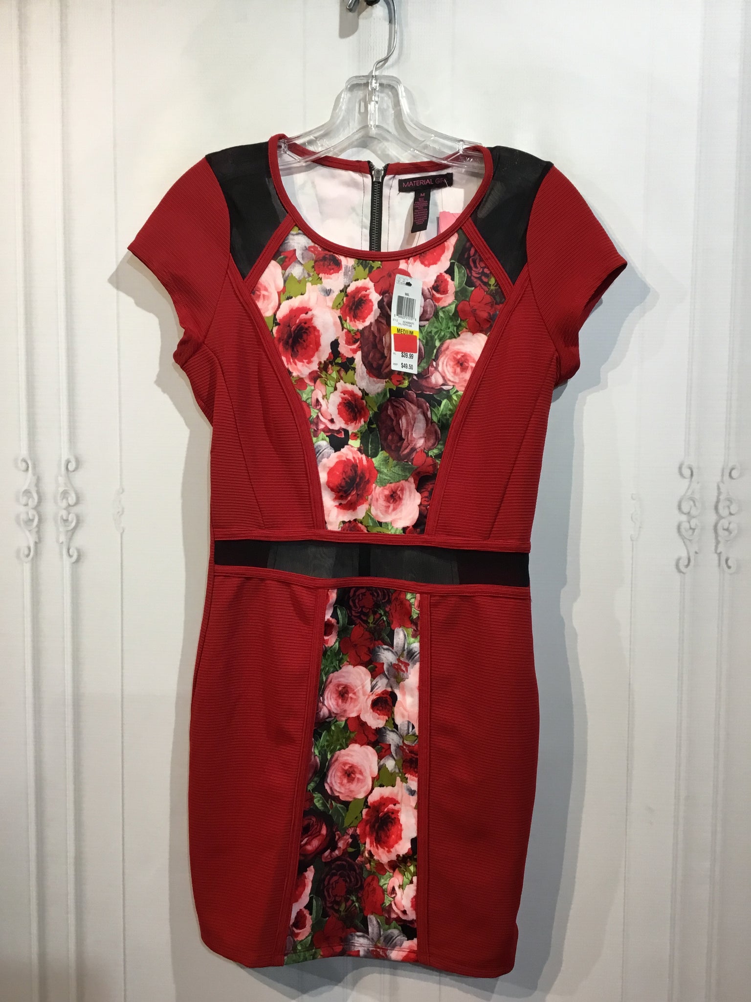 Material Girl Size M Red DRESS/1 PIECE