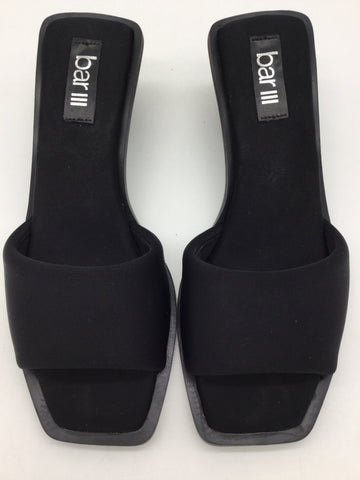 Bar III Size 7 Black Sandals