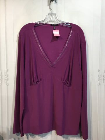 Daisy Fuentes Size 3X Purple Tops