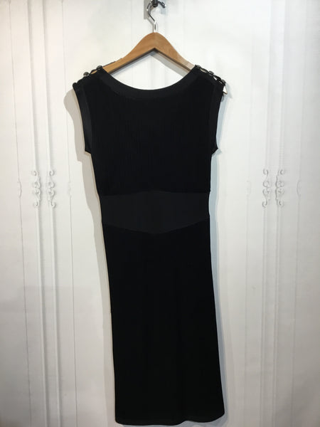 CHANEL Size M Black DRESS/1 PIECE