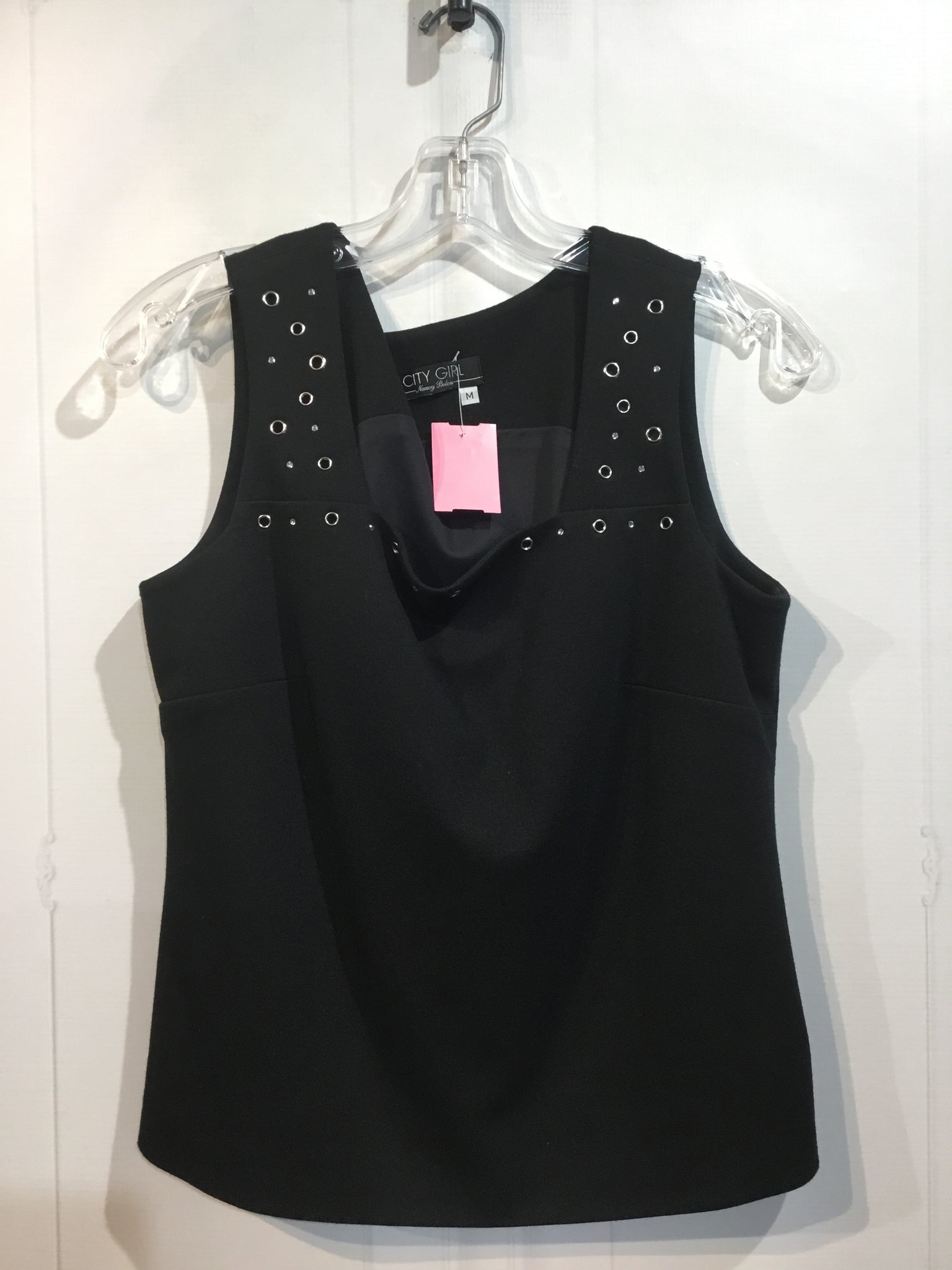 City Girl Size M Black Tops