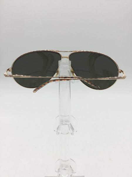 Burberry Aviator Sunglasses W/Nova Check Hard Case