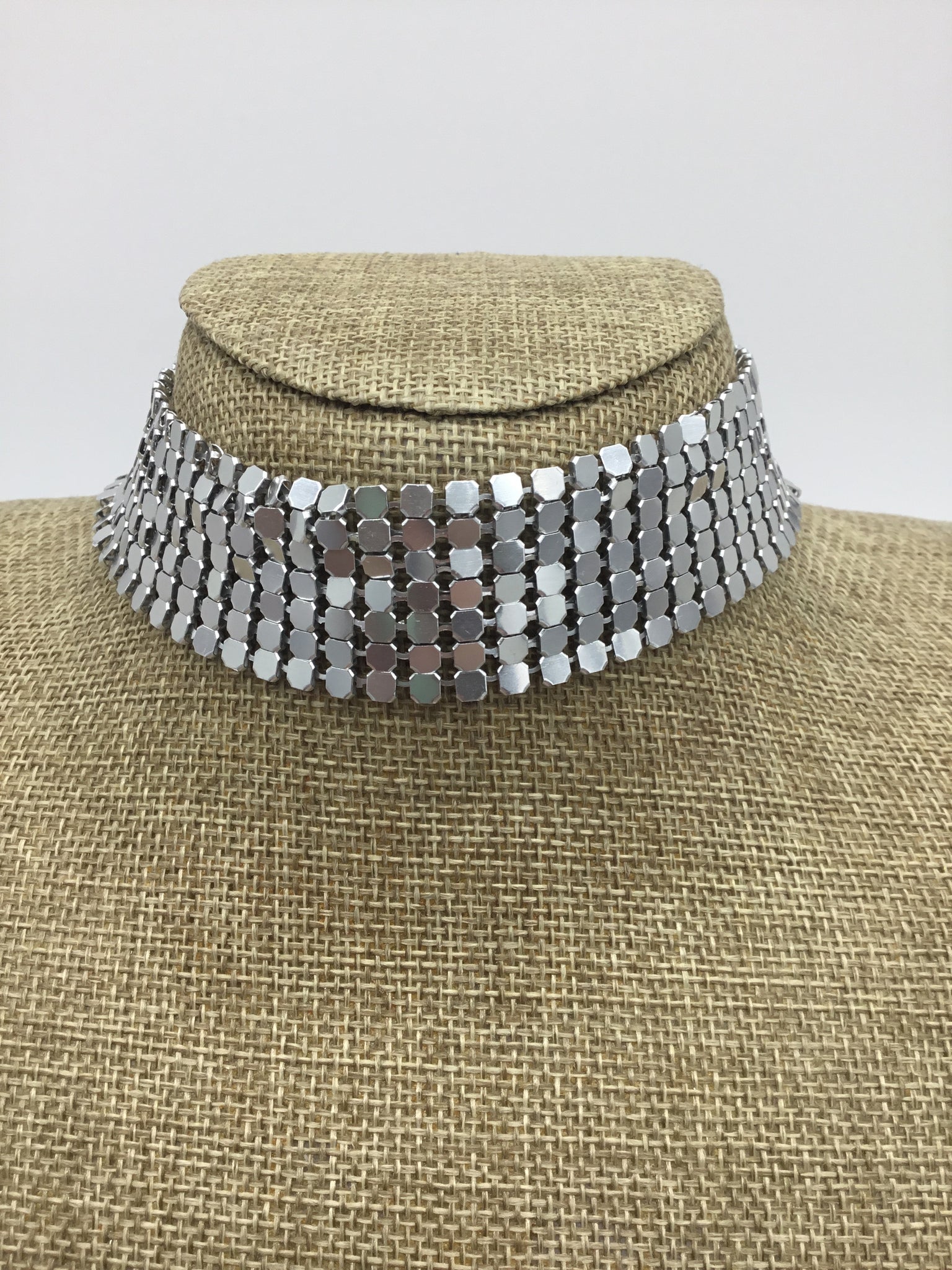 Silver Mesh Choker