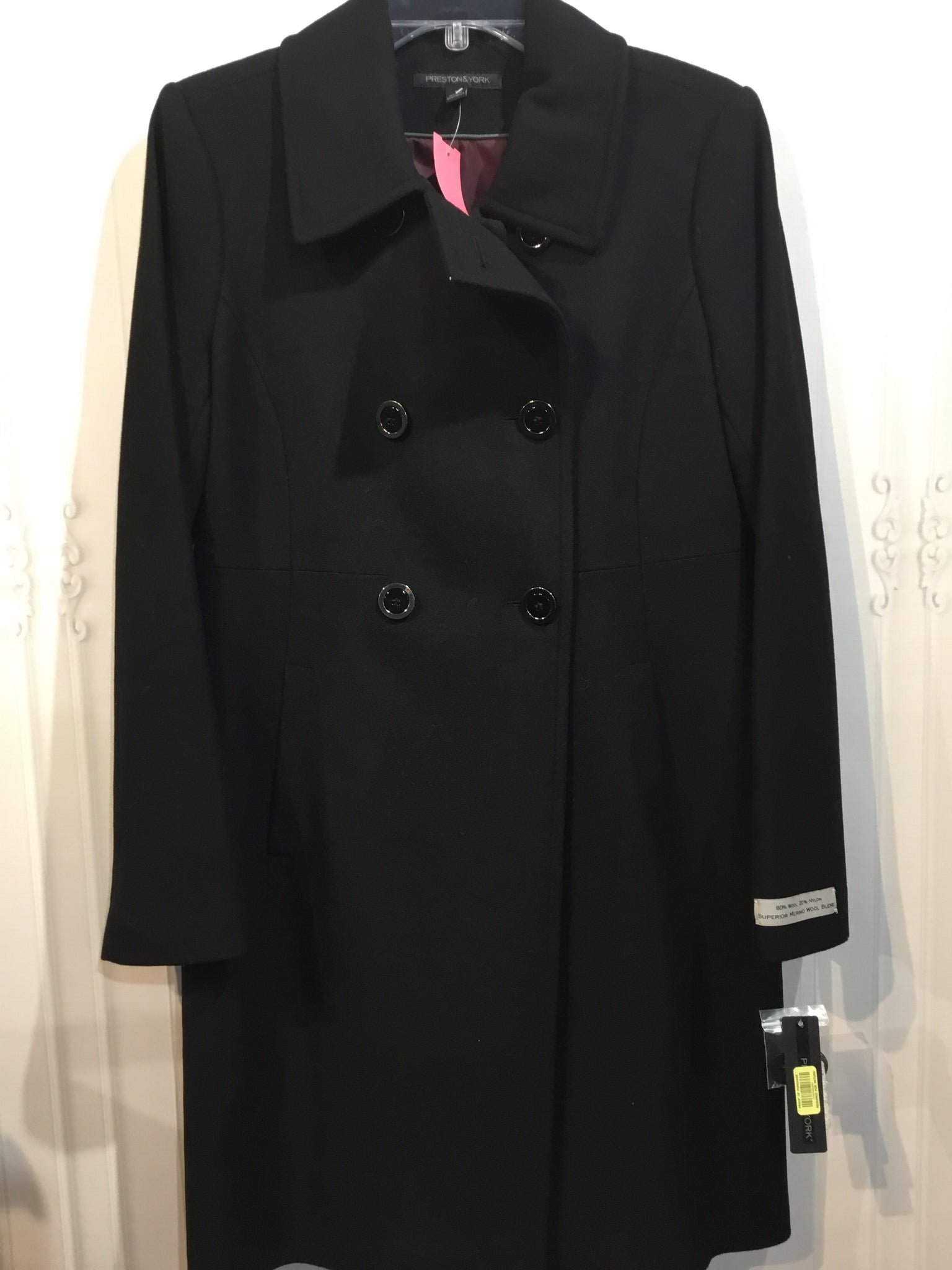 Preston & York Size M/8 Black Outerwear