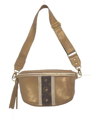 Britt Belt Bag - Upcycled LV Belt Bag in Bronze Leather