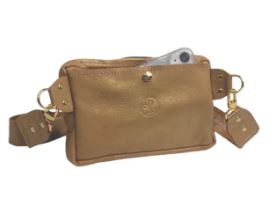 UPCYCLED  Louis Vuitton Full Front Belt Bag in Bronze Leather