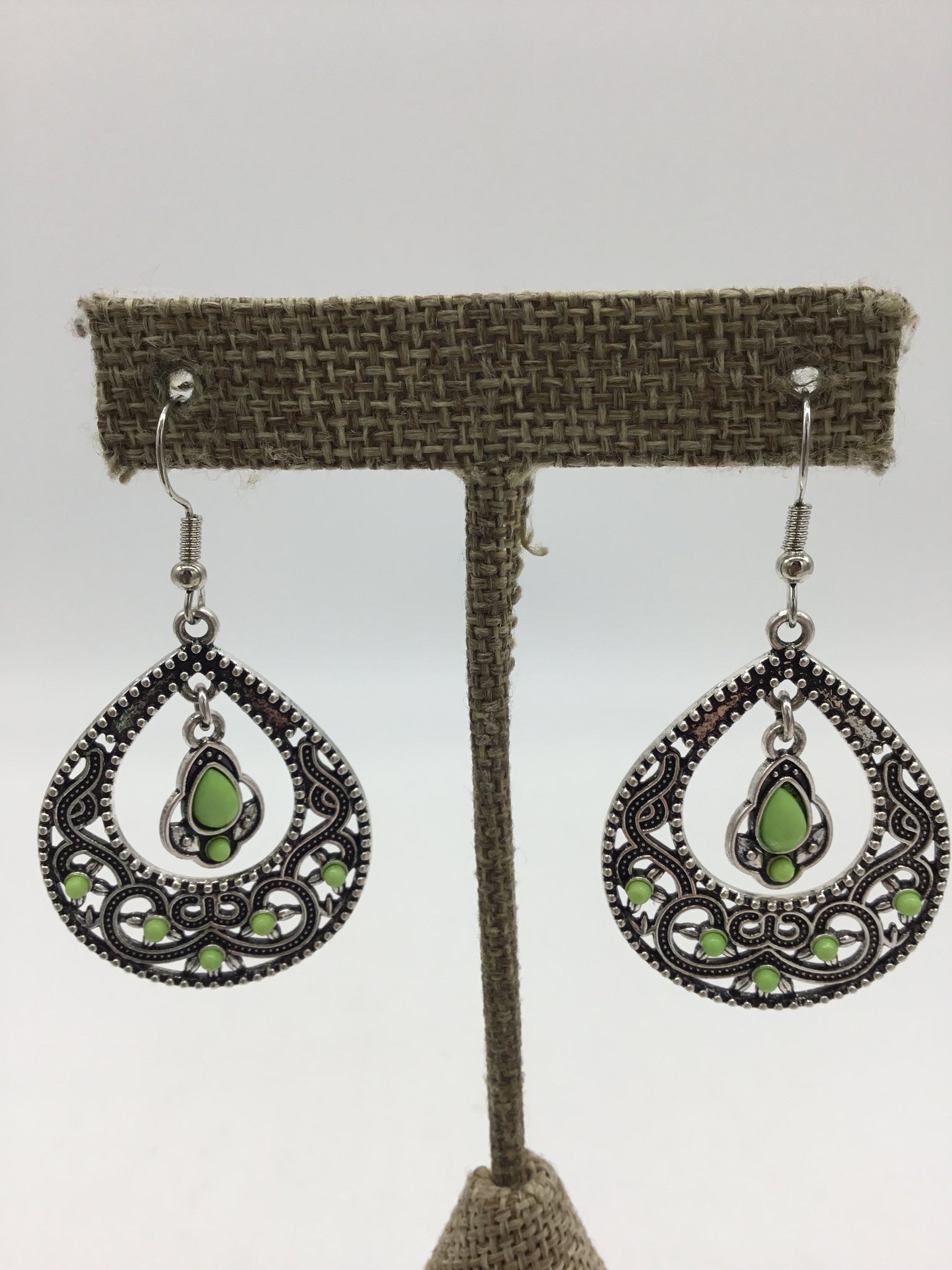 Green Earrings