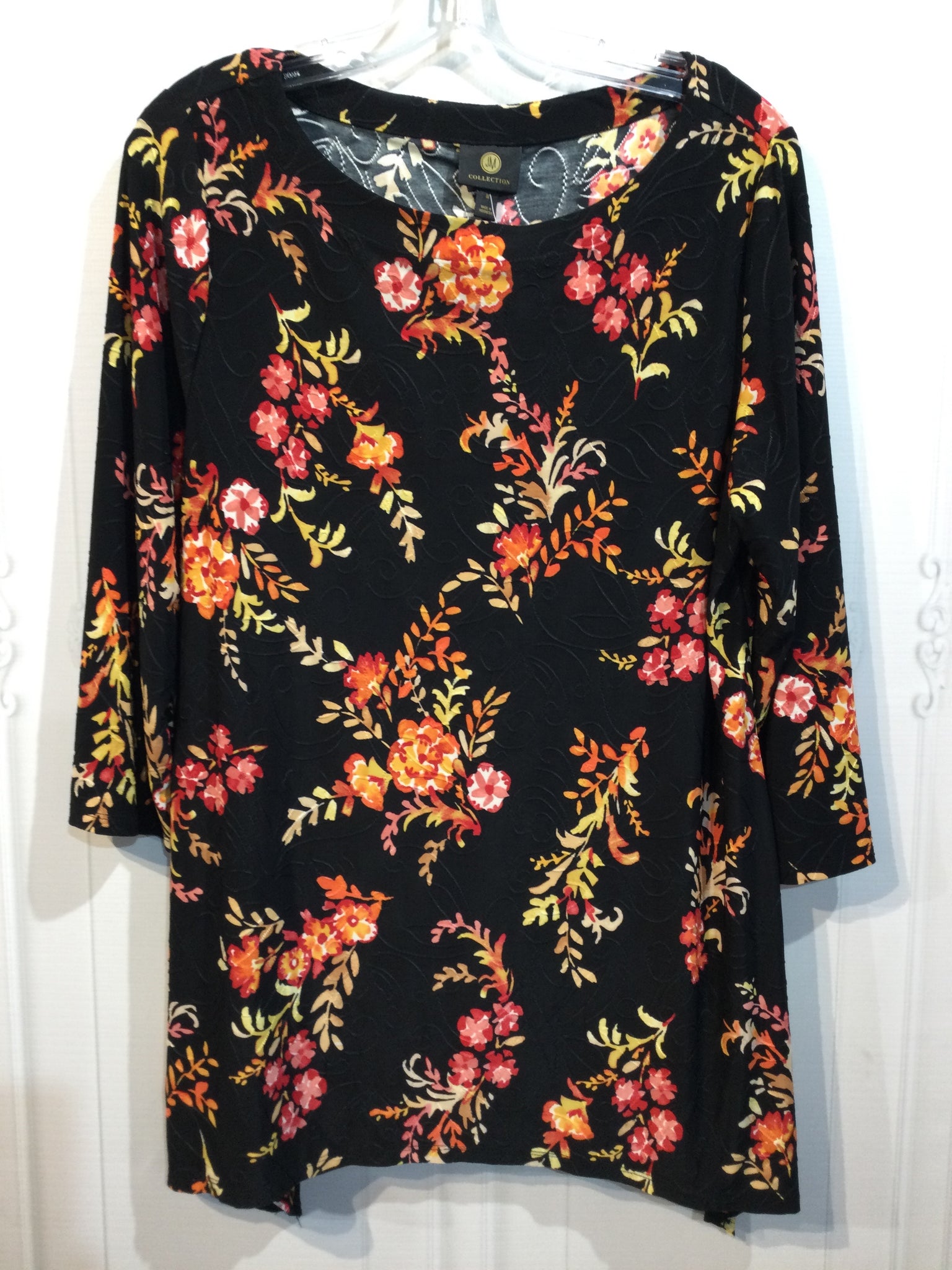 JM Collection Size Medium Black Tops