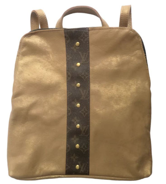 UPCYCLED  Louis Vuitton Bronze Leather Backpack