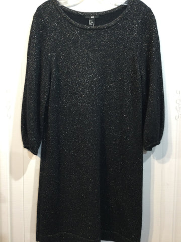 H&M Size M Black DRESS/1 PIECE