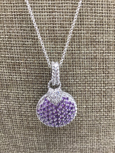 Judith Ripka Silver & Purple Necklaces