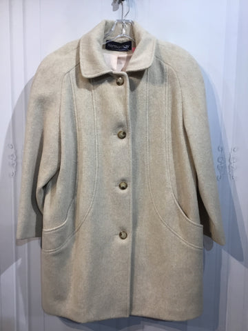 Herman Kay Size M/10 Beige Outerwear