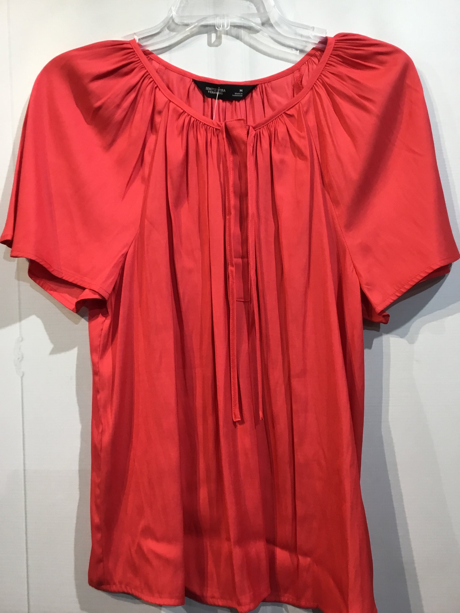 Simply Vera  VERA WANG Size Medium Red Tops