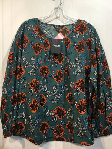 JAQULiNE Size L Green Tops