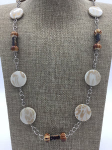 Brown Necklace with Circle Beads