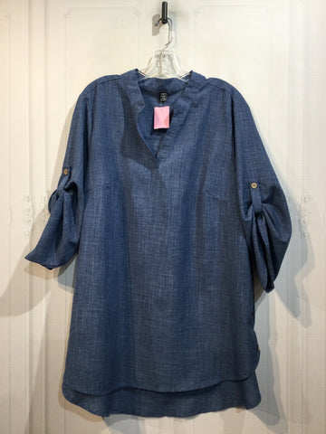 Shein Size 3X Blue Tops