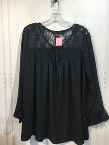 Living Doll Size 1X Black Tops