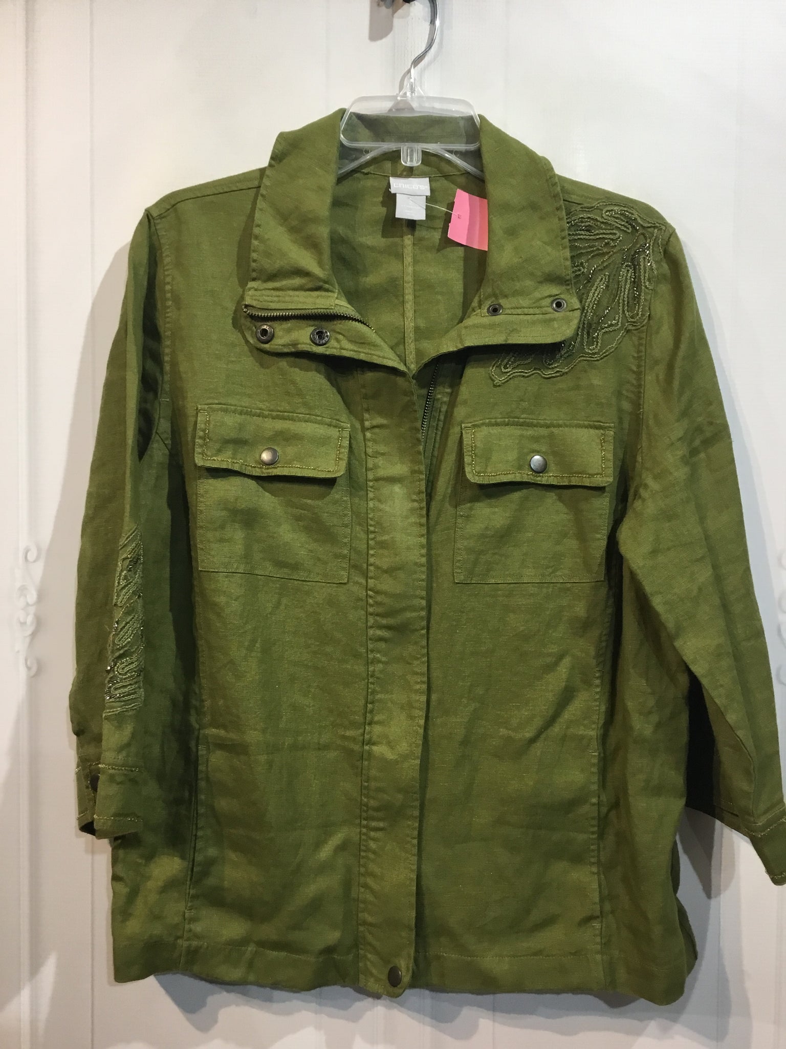 CHICO'S Size XL/16 Green Tops