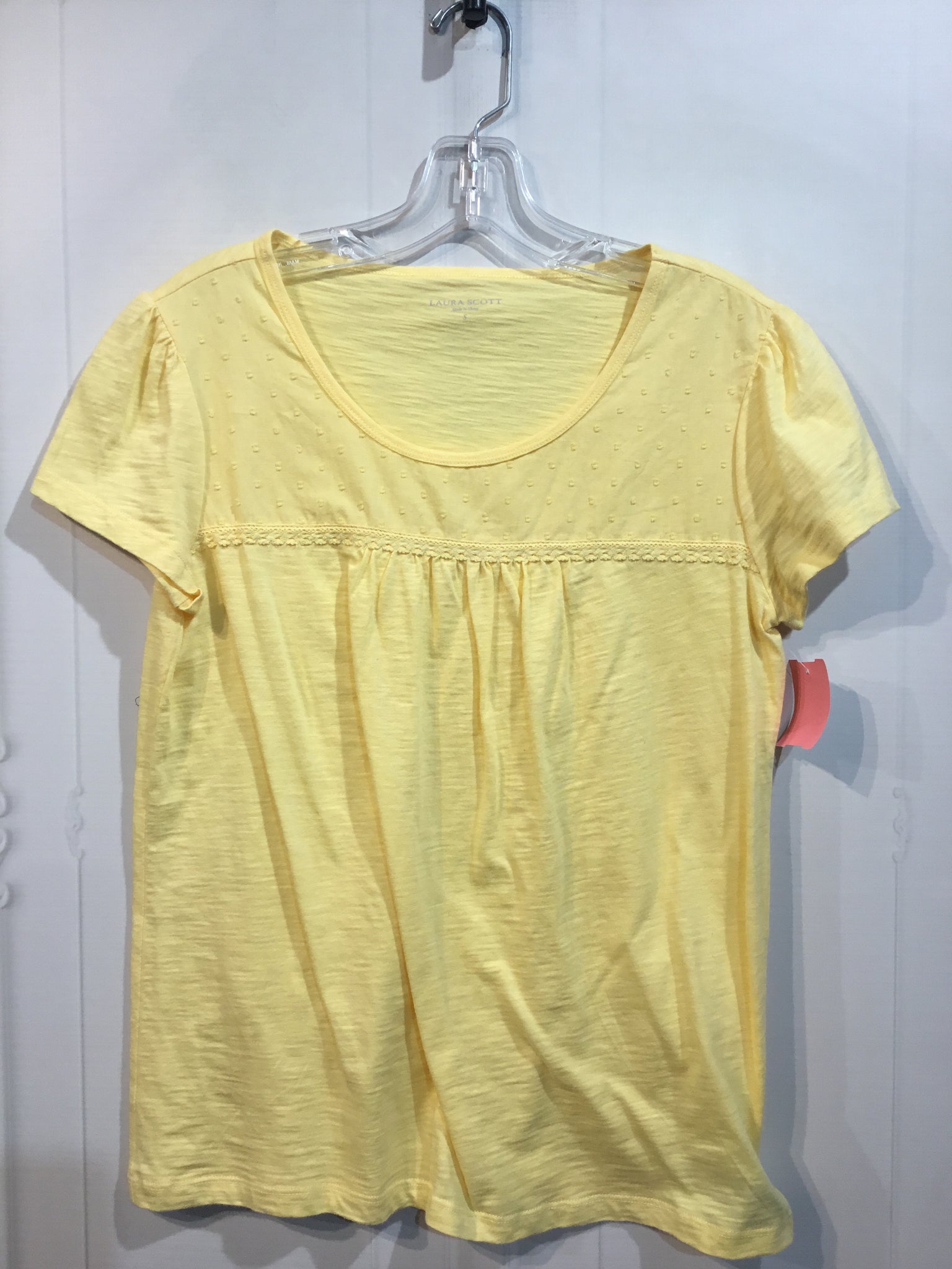 Laura Scott Size Small Yellow Tops