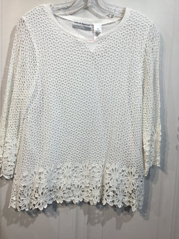 Alfred Dunner Size M-P White Tops