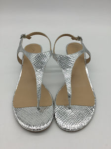 Jewel Badgley Mischka Size 7.5 Silver Shoes