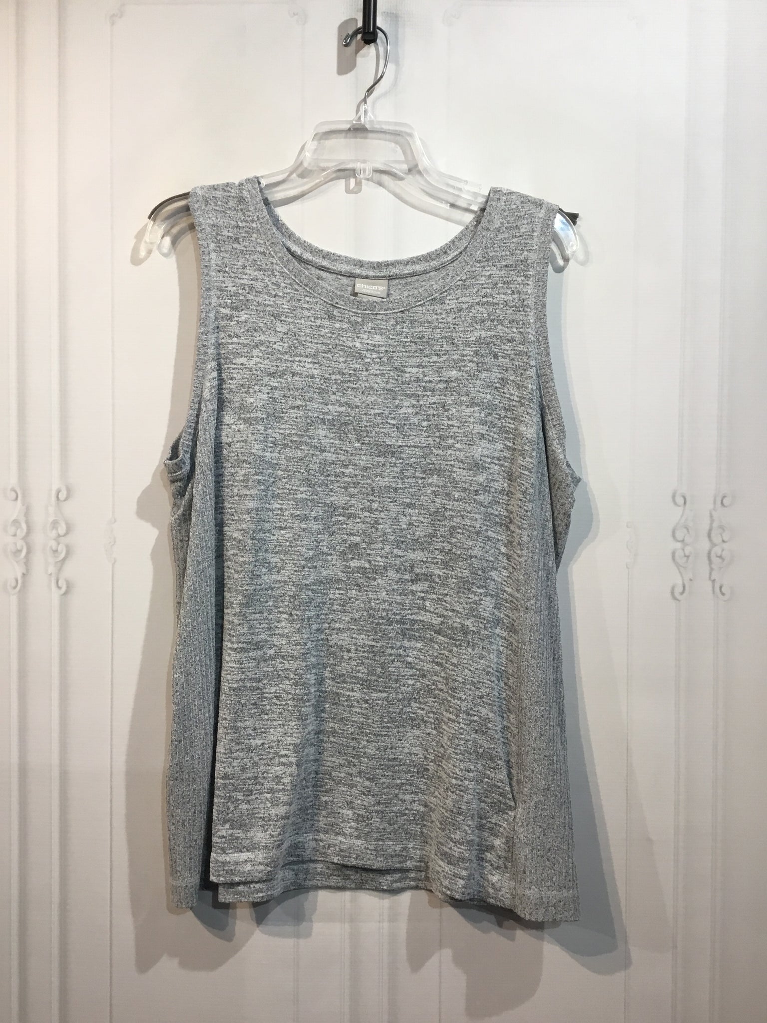 CHICO'S Size XL/16 Grey Tops