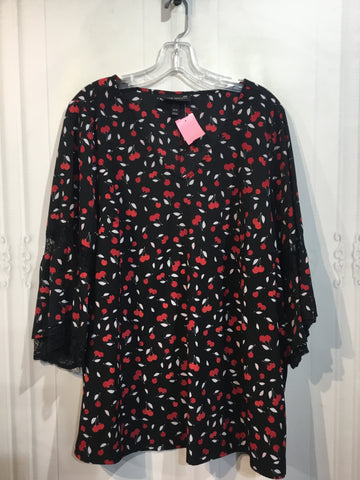 Lane Bryant Size 1X Black Tops