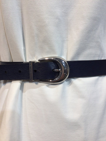 LAUREN Ralph Lauren Size S/M Navy & Brown Belt