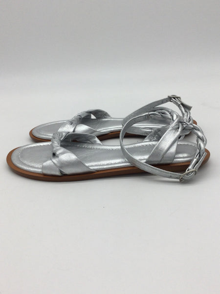 J Crew Size 7 Silver Shoes