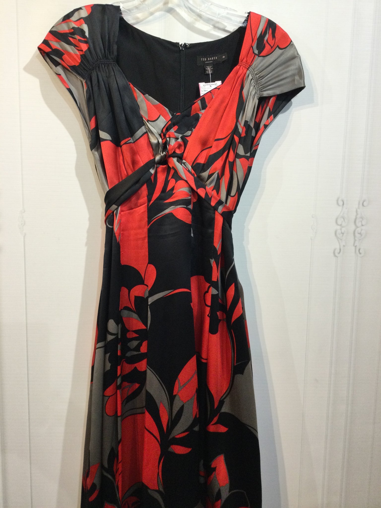 Ted Baker Size XS/2 Black DRESS/1 PIECE