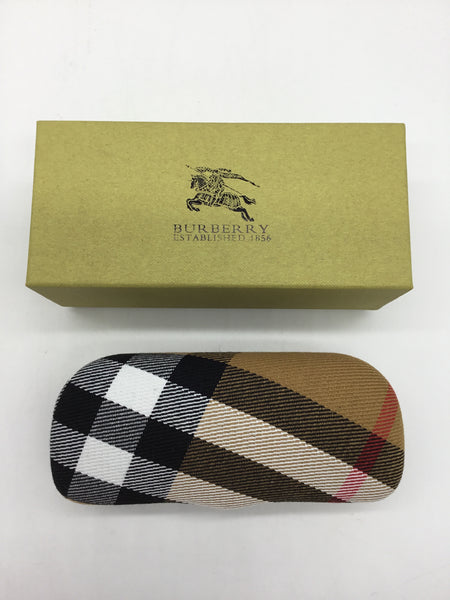 Burberry Square Sunglasses W/Nova Check Hard Case