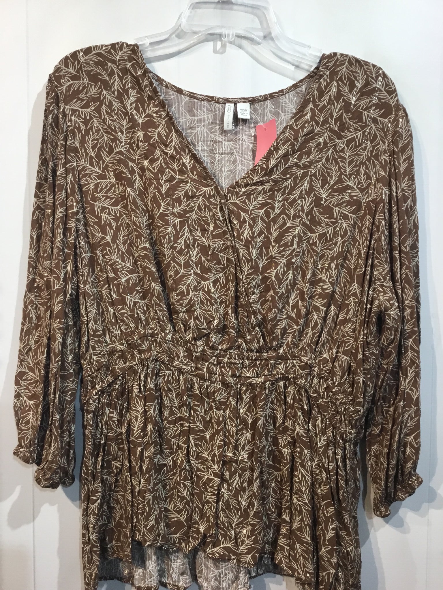 CATO Size Extra Large Brown Tops