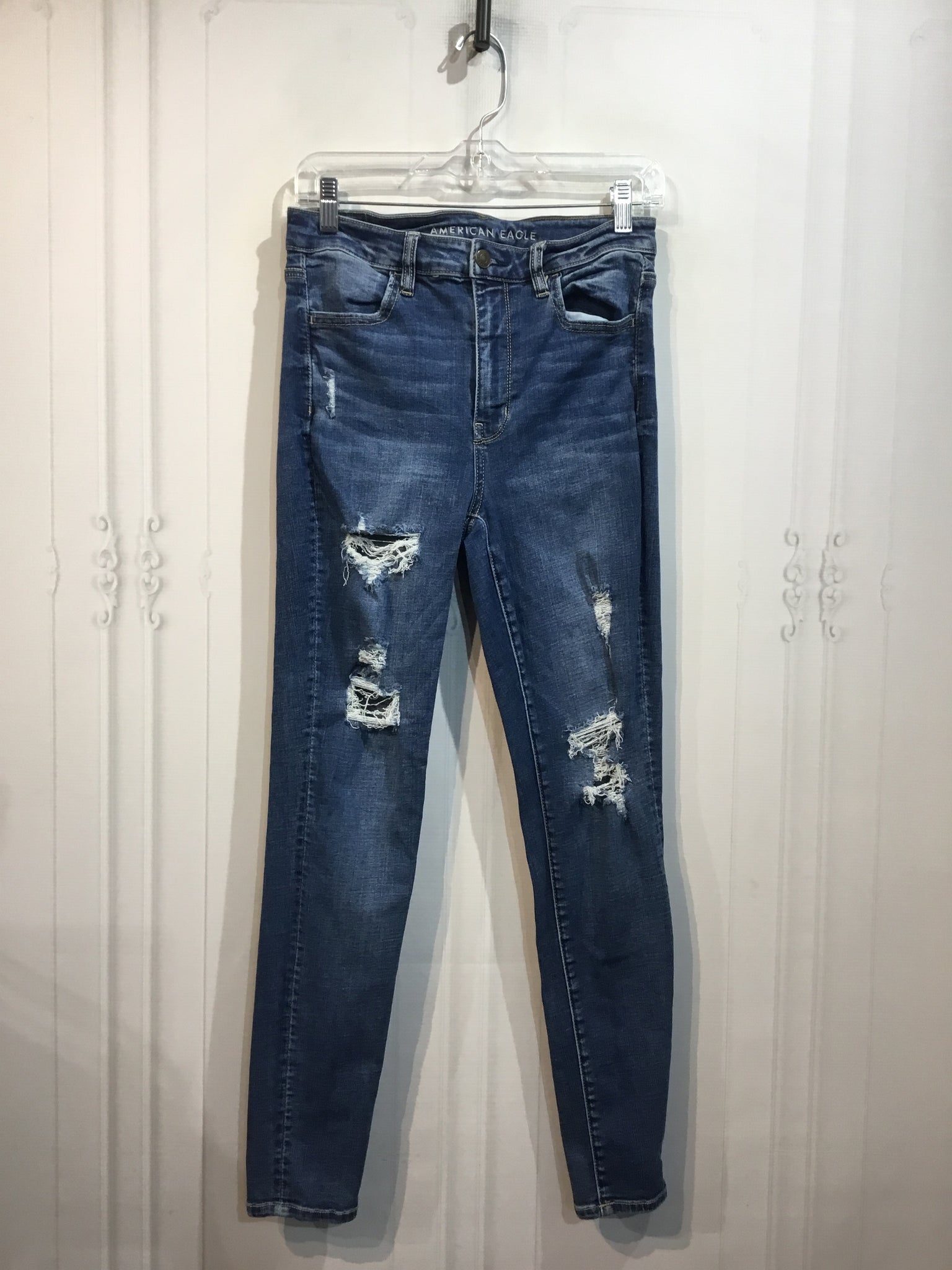 American Eagle Size M Blue Bottoms