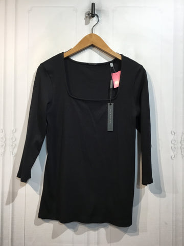 Elie Tahari Size Large Black Tops