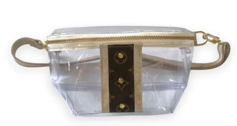 UPCYCLED  Louis Vuitton Clear Belt Bag in VinylVoque