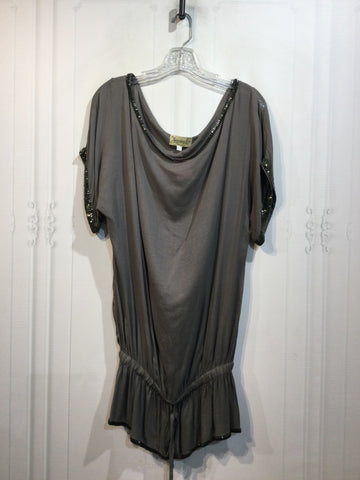 Alessandra N Size Large Grey Tops