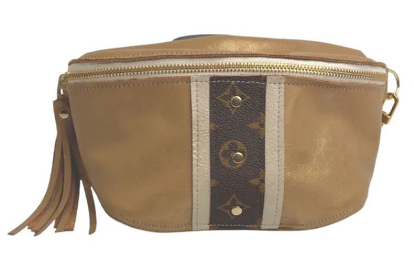 Britt Belt Bag - Upcycled LV Belt Bag in Bronze Leather