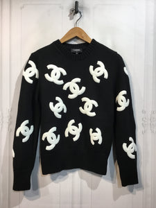 CHANEL Size XS Black Tops