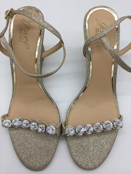 Badgley Mischka Size 9.5 Silver Shoes