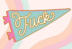 "Fuck"  Enamel Pins