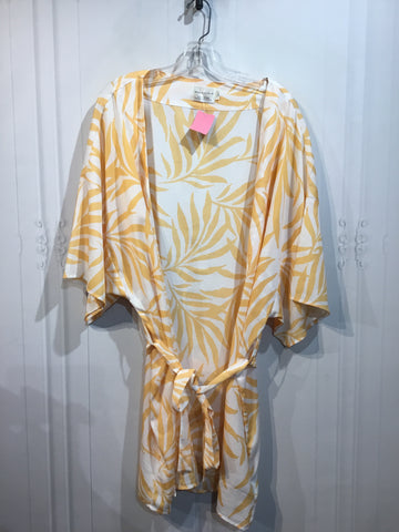 Maison du Soir Size Large Yellow SWIMWEAR/COVER UP