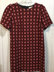 LOFT Size M/8-10 Red/Black/White Dress